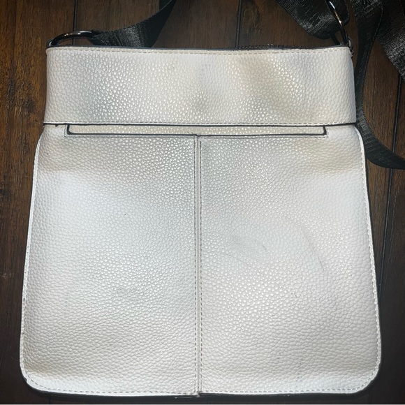 Steve Madden White Leather Mesh CrossBody - Picture 2 of 3